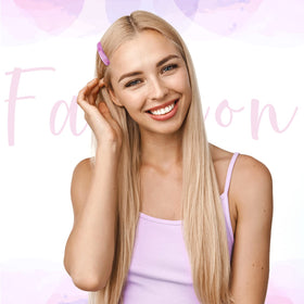 WILLBOND skinny barrettes worn in half-up hairstyle for refined hold