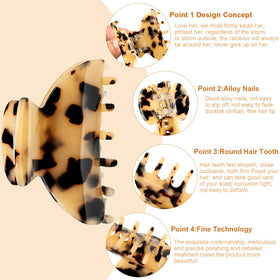 WILLBOND clip holding half-up hairstyle demonstrating secure grip and neat style