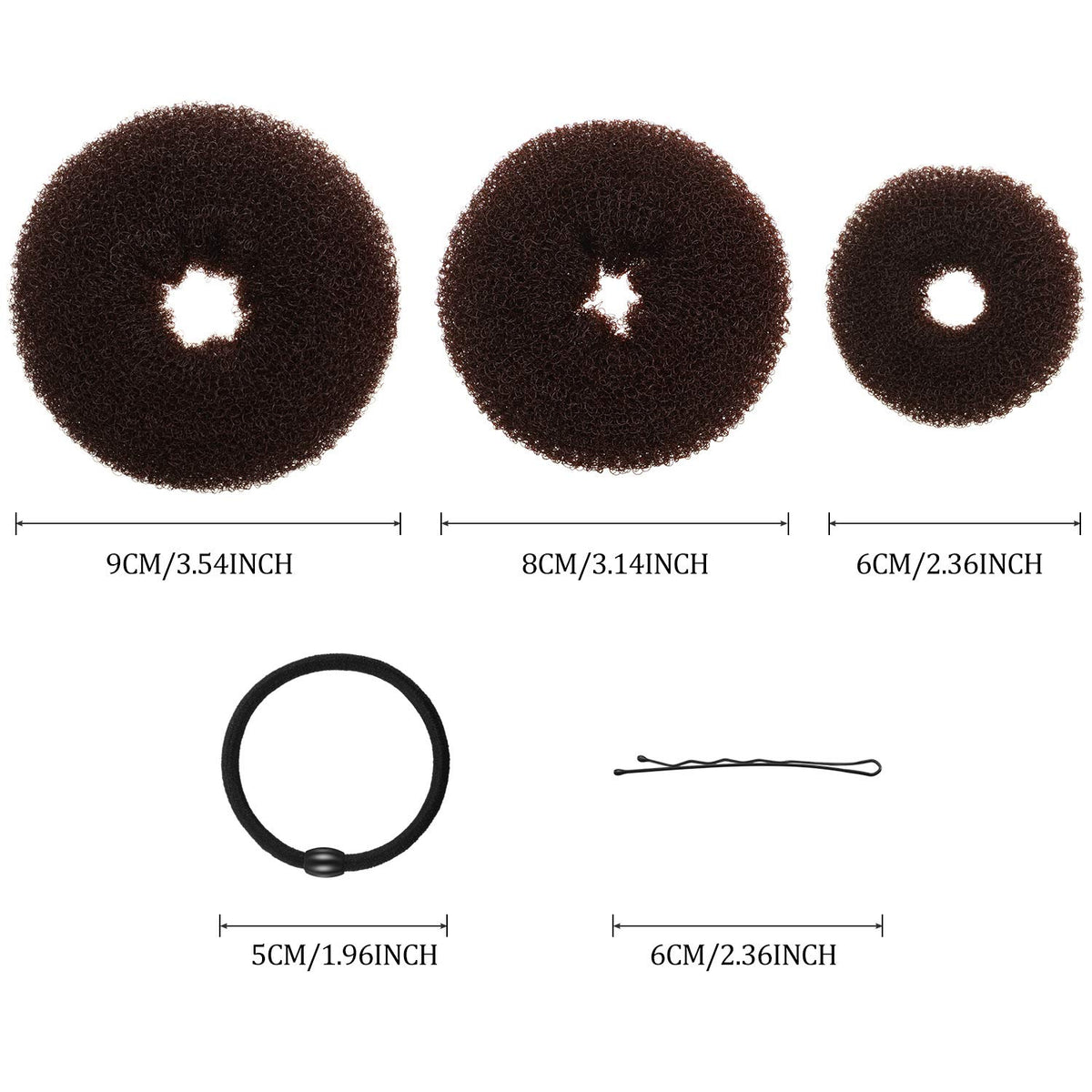 WILLBOND three sizes of foam donut bun makers laid out to show size differences and options
