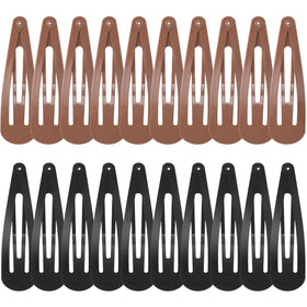 WILLBOND front packaging showing 30 brown and black snap hair clips and bulk value