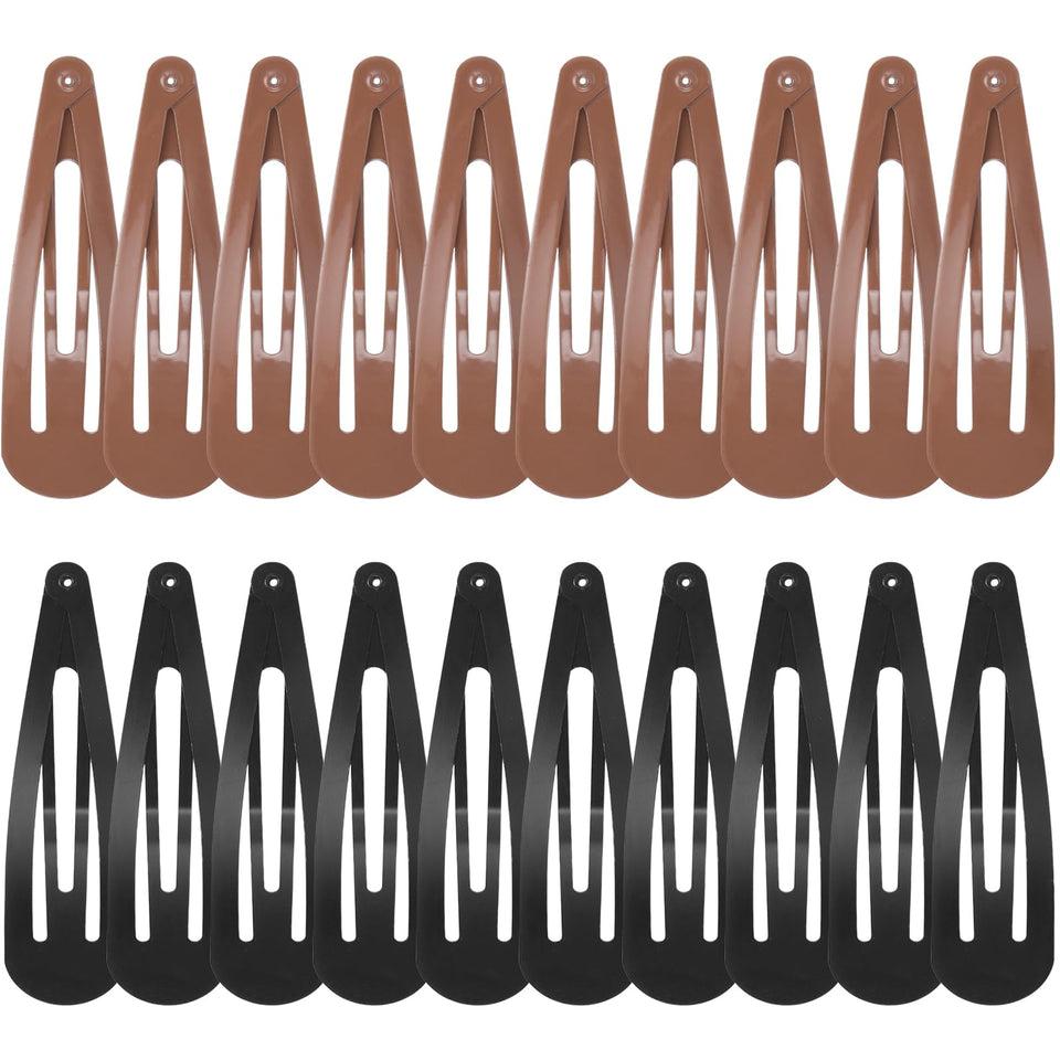 WILLBOND front packaging showing 30 brown and black snap hair clips and bulk value