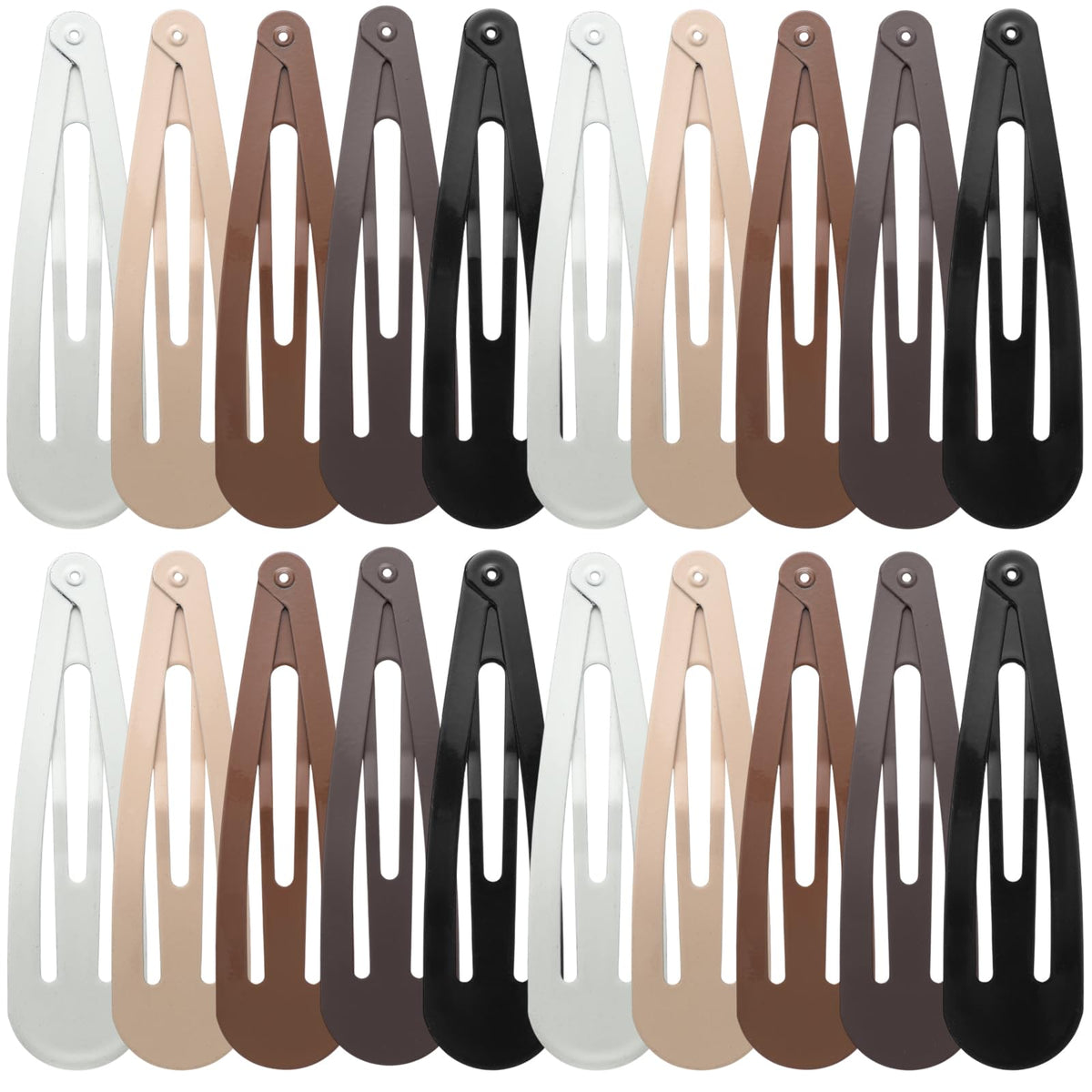 WILLBOND front packaging showing 30 multicolor metal snap clips for reliable styling