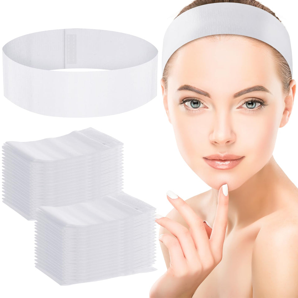 WILLBOND front packaging showing 200 disposable headbands and hygienic bulk benefit