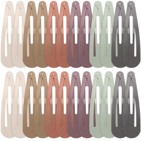 WILLBOND front view of 30-piece multicolor metal snap clips showing quantity and colors