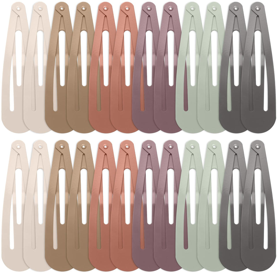 WILLBOND front view of 30-piece multicolor metal snap clips showing quantity and colors