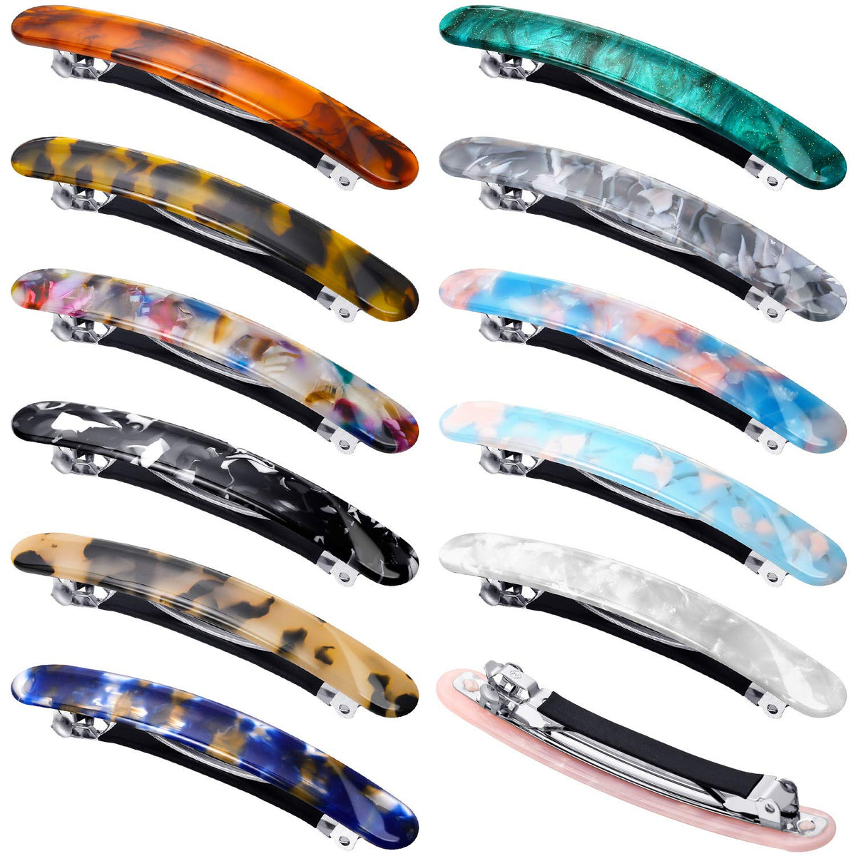 WILLBOND front view of 12-piece set showing colors and patterns, adds coordinated style