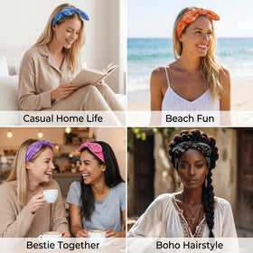 WILLBOND headband worn outdoors on model for sporty secure hair control