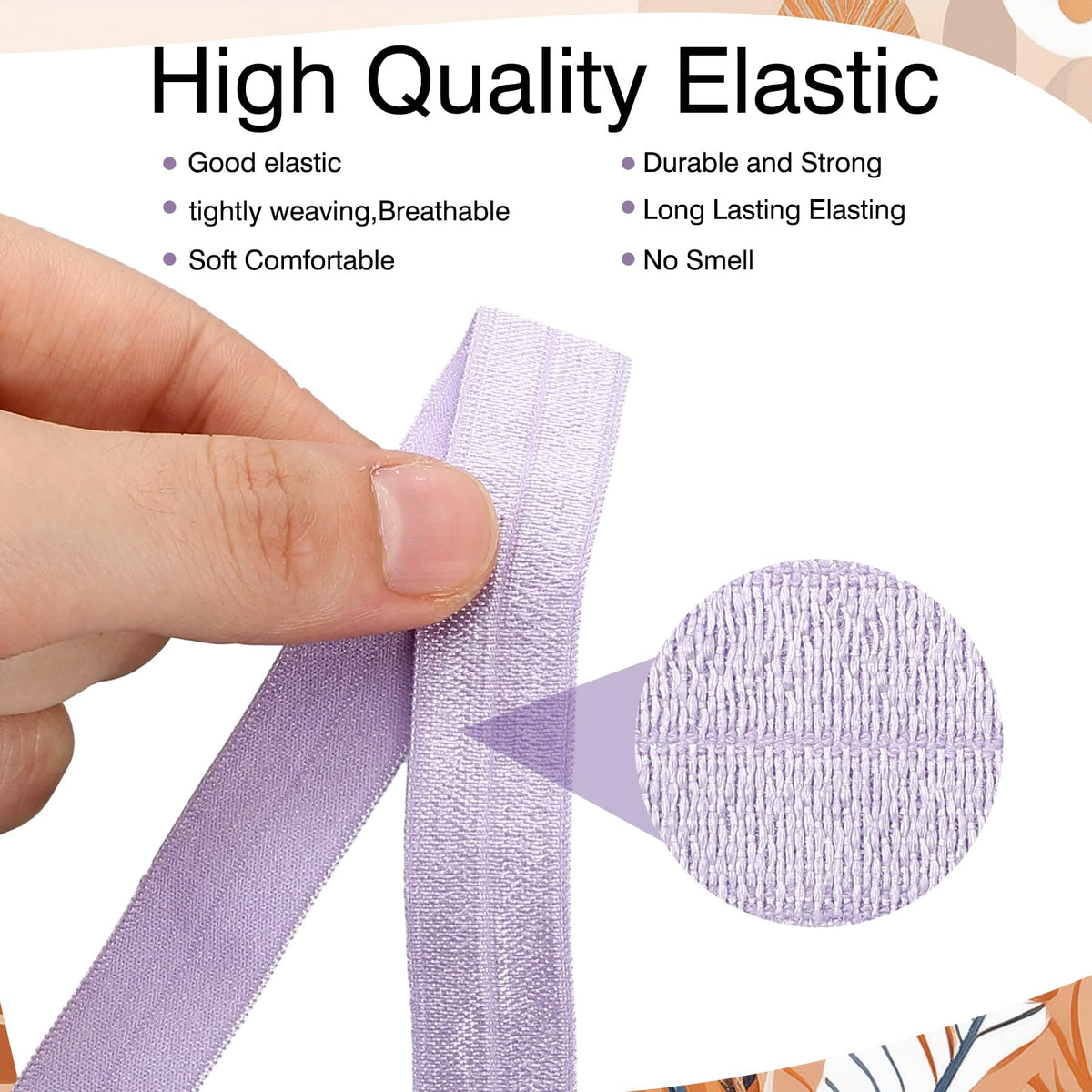 WILLBOND elastic in use while assembling a hair bow for quick crafting