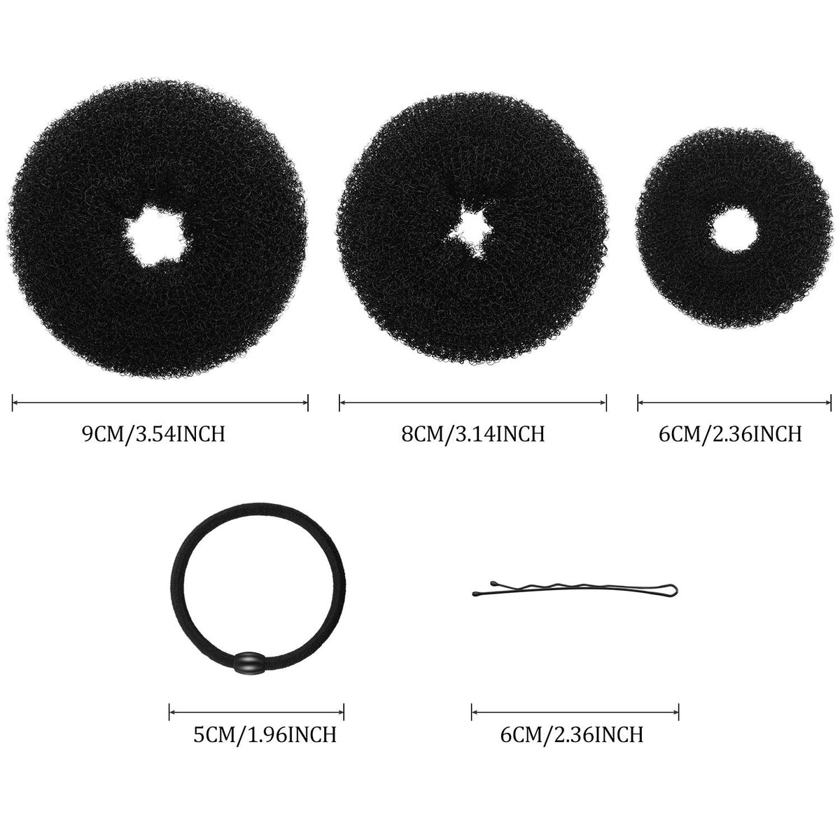 WILLBOND three donut sizes side-by-side to choose correct bun volume