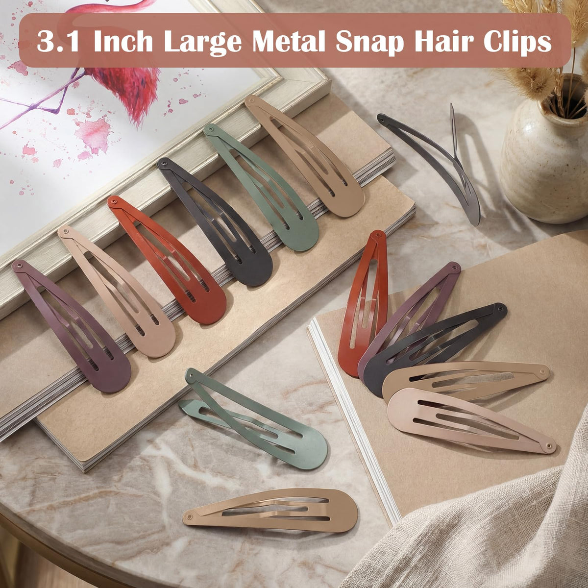 WILLBOND multicolor clips splayed on surface showing color variety for outfits