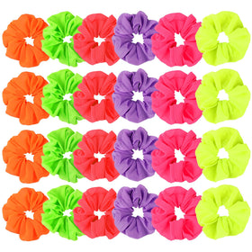 WILLBOND front packaging showing 24 neon scrunchies, bright set for coordinating outfits