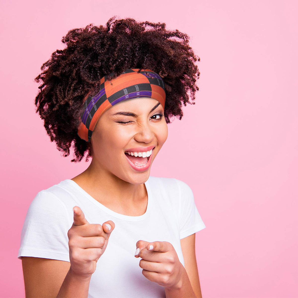 WILLBOND headband held in hand to show width and scale for reliable coverage