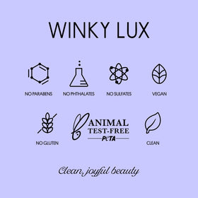 Winky Lux amethyst glimmer balm lifestyle flatlay with accessories showing daily routine appeal