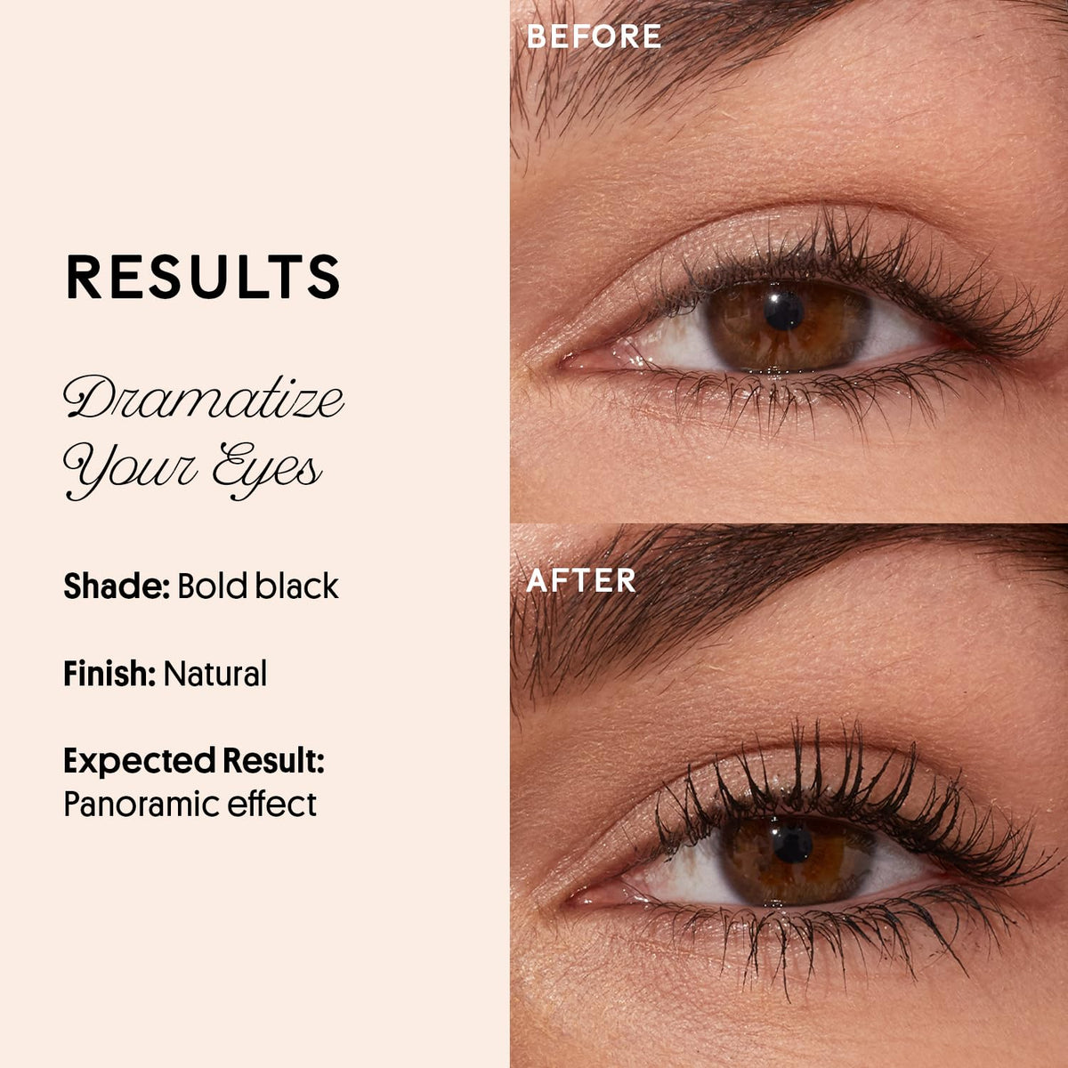 Winky Lux ExtravaLash applied on model eyes creating defined lashes