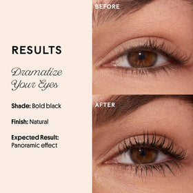 Winky Lux ExtravaLash applied on model eyes creating defined lashes