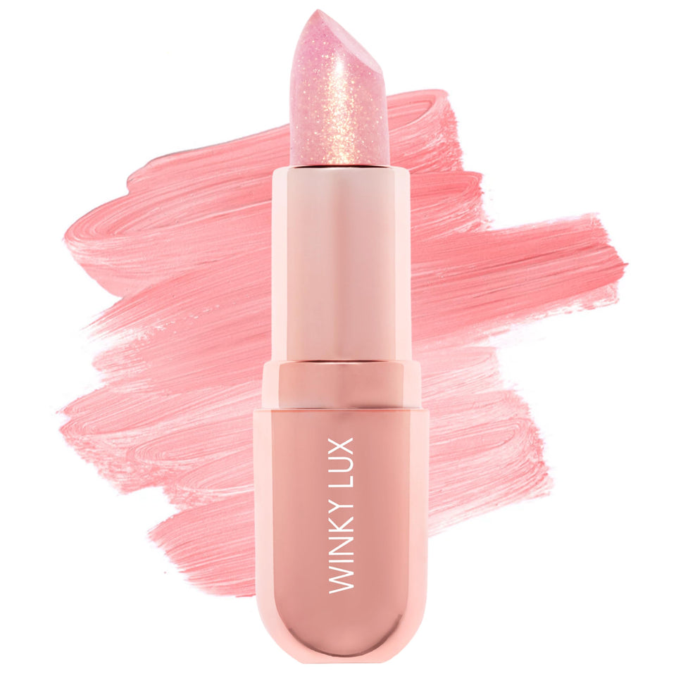 winky lux balm front open showing product and shimmer for instant glow