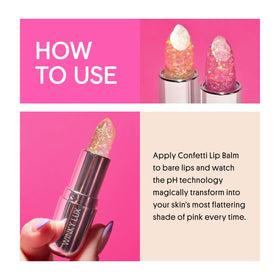 Winky Lux balm held in hand to show compact size and travel-friendly convenience