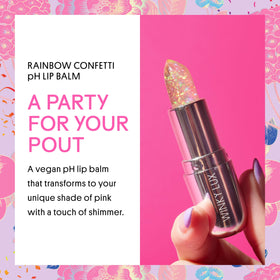 Winky Lux close-up texture shot highlighting creamy balm and soft glitter for smooth wear