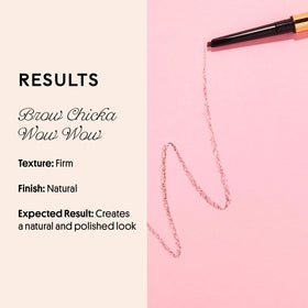 Winky Lux pencil in use grooming brows for quick definition