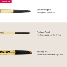 Winky Lux Uni-Brow held in hand to show size and travel-friendly convenience benefit