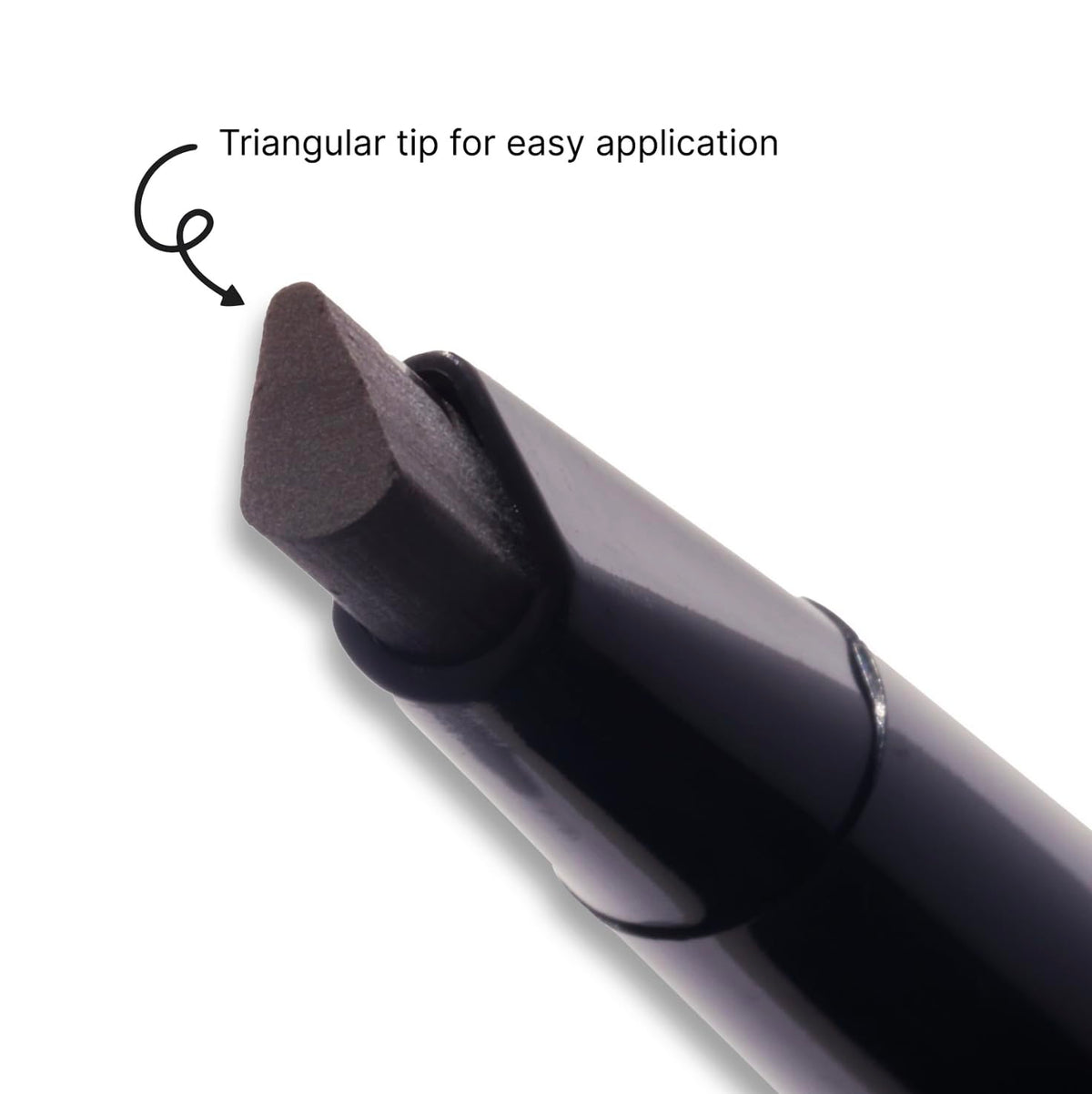 Winky Lux Uni-Brow spoolie in use blending eyebrow product for natural finish benefit