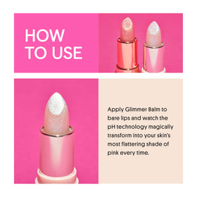 Winky Lux lip before and after demonstrating personalized pink and softened lips benefit transformation
