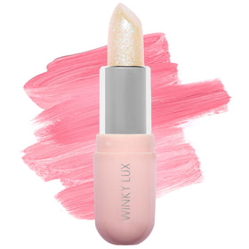 Winky Lux tube front view showing compact design and glossy finish benefit convenience