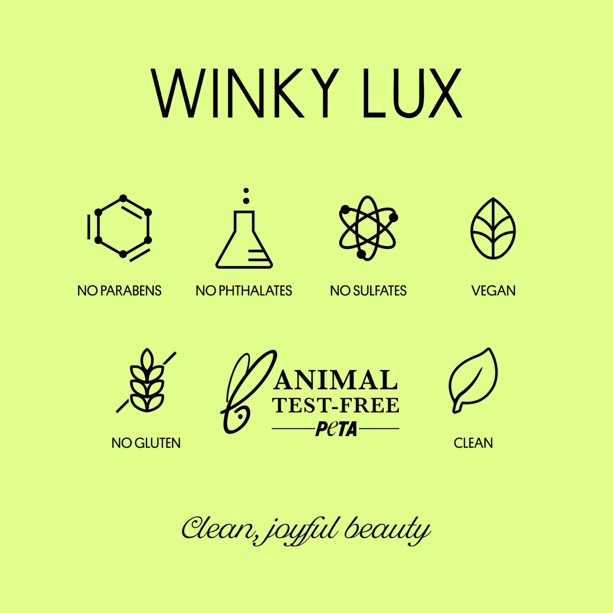 Winky Lux ingredient highlight showing vitamin E for lip softening benefit