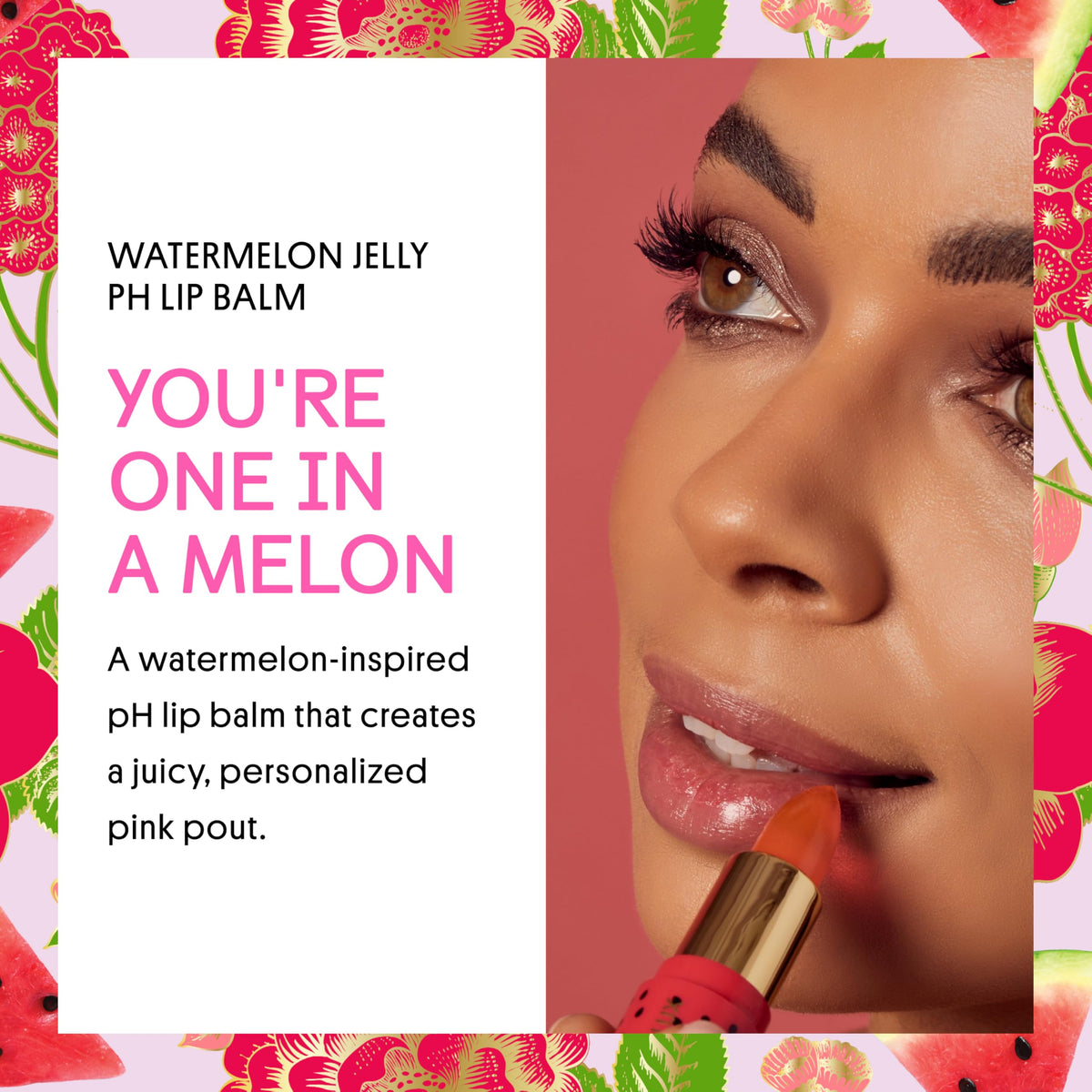 Winky Lux tube opened to reveal jelly balm tip for easy application