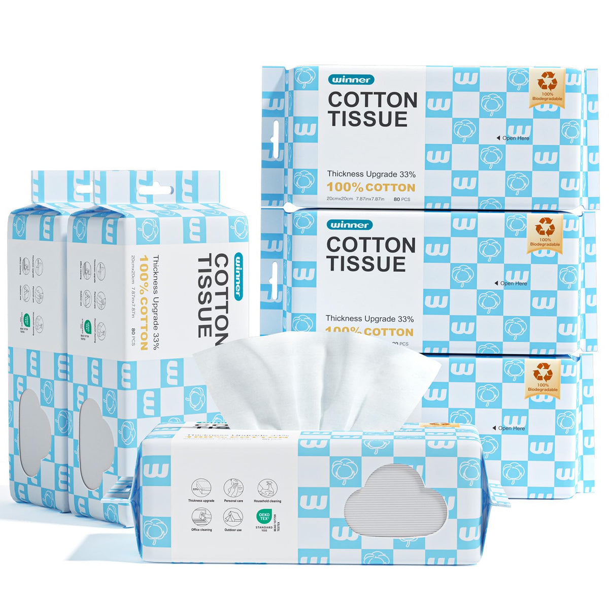 Winner front packaging showing hangable pack and count, convenient storage benefit