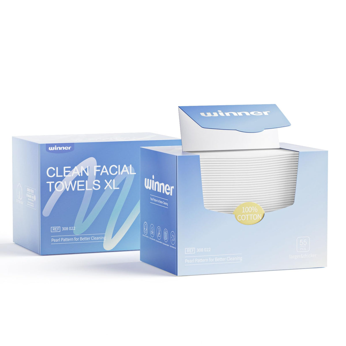Winner front packaging showing 110-count two-pack and benefits