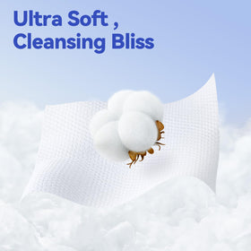 Winner removing makeup from face showing clean, non-irritating result