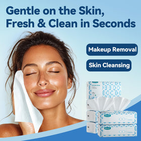 Winner towel in hand demonstrating gentle feel and effective cleansing