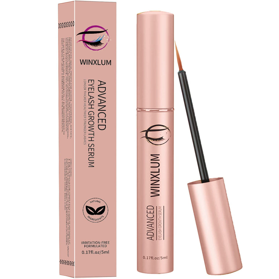 Winxlum front packaging showing product and benefits for fuller lashes