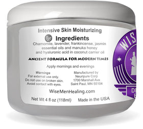 Wise Men Derma Relief Balm creamy texture close-up highlighting absorbent finish