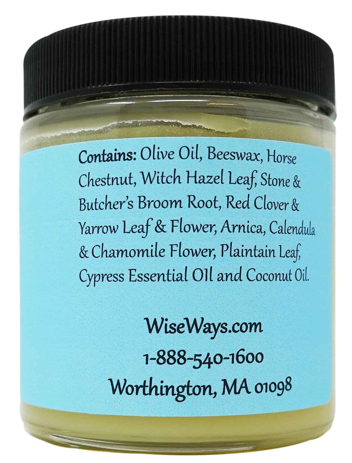 Wise Ways Herbals salve in bathroom setting being applied, shows gentle use and supportive comfort