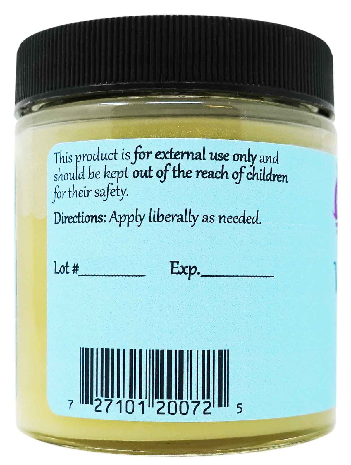 Wise Ways Herbals close-up texture on spoon demonstrating creamy salve and moisturizing benefit