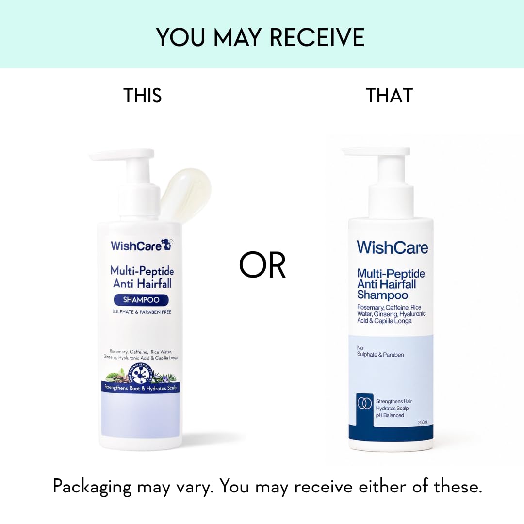 WishCare back label with ingredients list and directions, highlights transparency