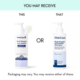 WishCare back label with ingredients list and directions, highlights transparency