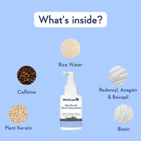 WishCare bottle on bathroom counter in lifestyle setting, shows routine-friendly use