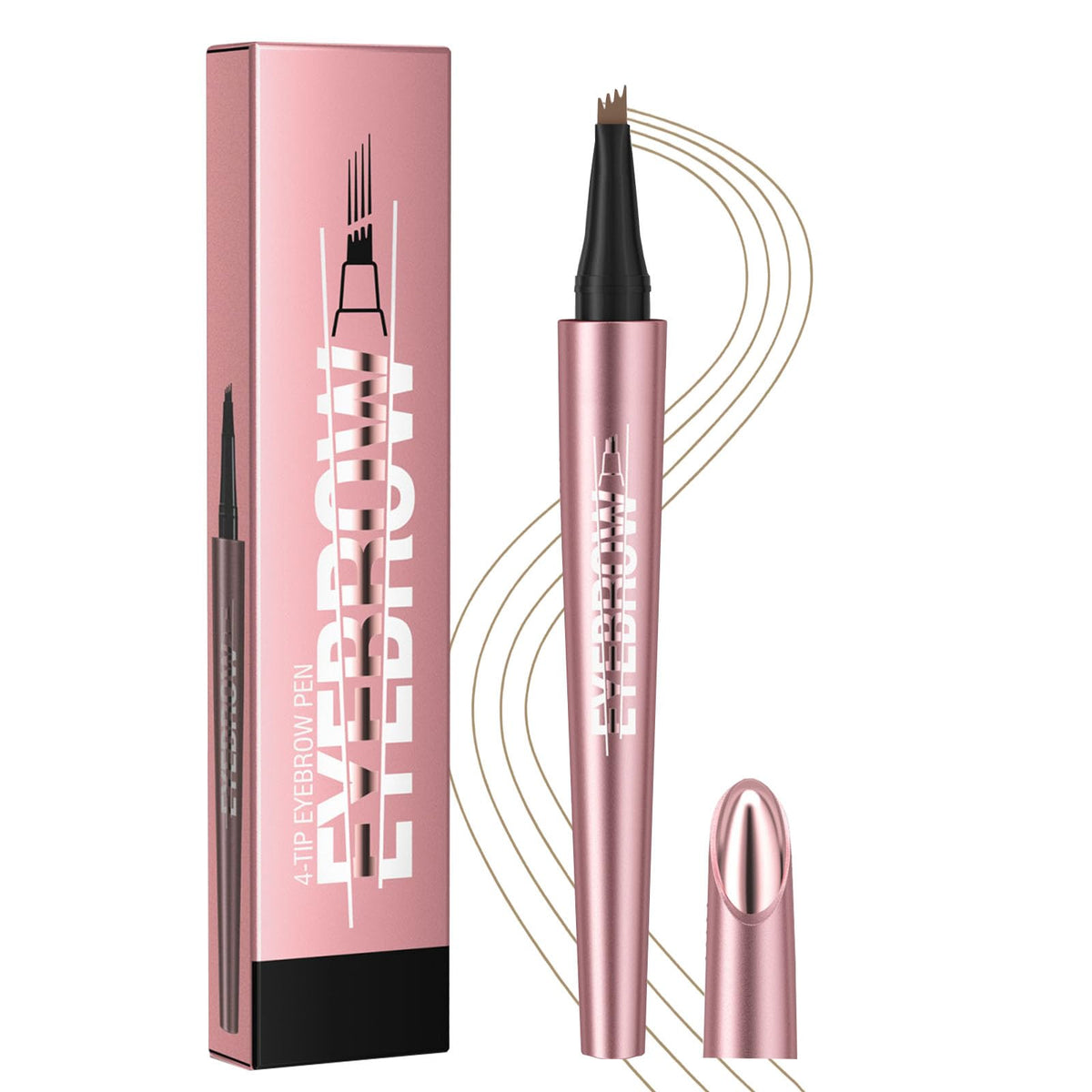 Wiyakwnry front packaging showing light brown eyebrow pen benefit of natural look