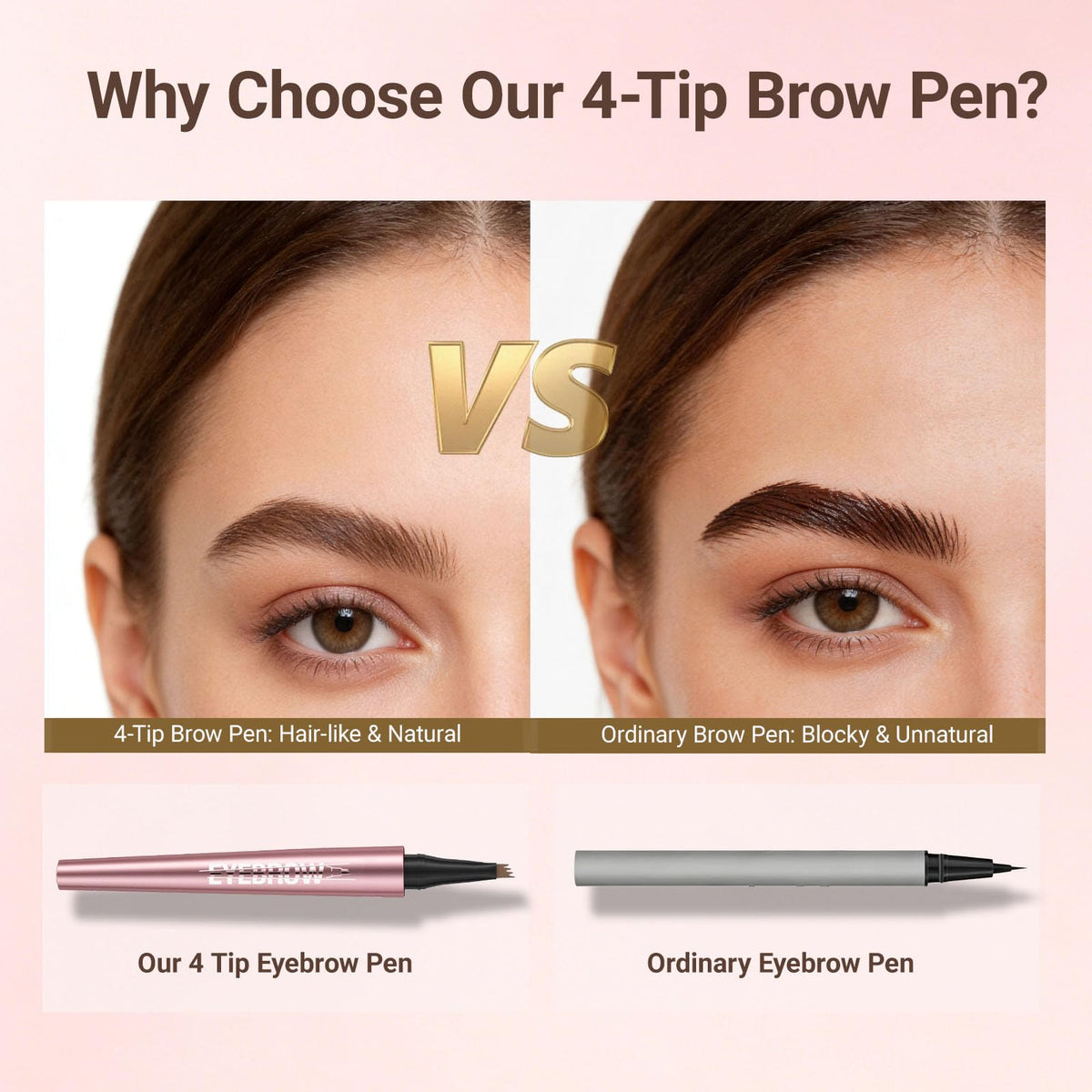 Wiyakwnry texture swatch on skin demonstrating natural-looking brow strokes