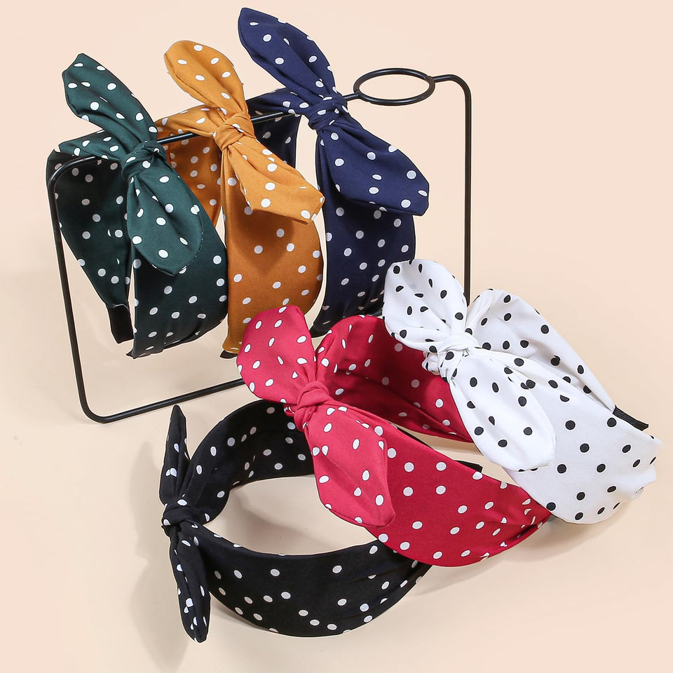 WJYX BOWS front pack showing polka dot styles and playful appeal