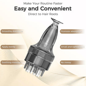 WL-YBOPRO applicator in use on scalp delivering targeted treatment without mess