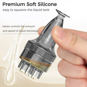 WL-YBOPRO comb teeth detail helping part hair for accurate root application