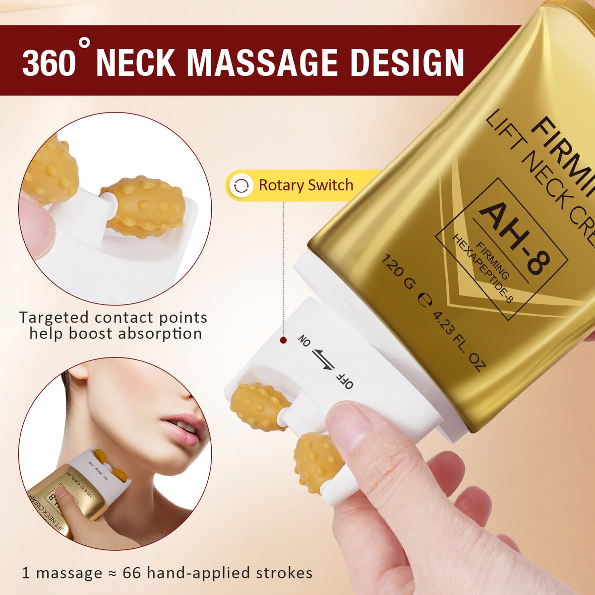 WLCTJIAYOU roller in use massaging neck to boost circulation