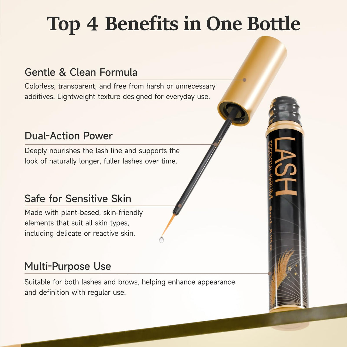 WM WESTERN MIRACLE fine-tip applicator close-up for precise lash-line application
