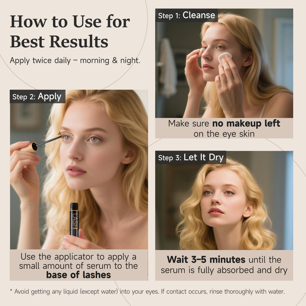 WM WESTERN MIRACLE clear serum texture on fingertip, shows non-sticky absorption