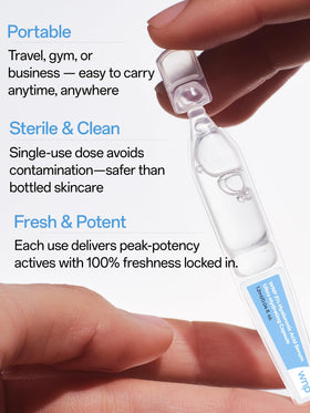 WNP applying serum on hands to show quick absorption