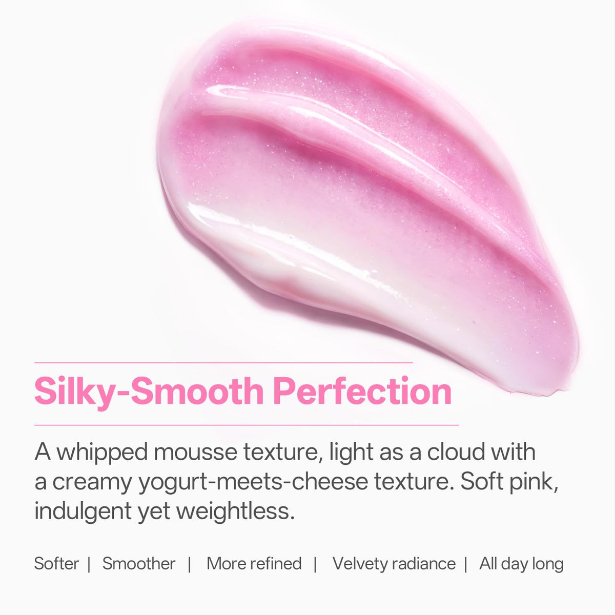 WNP cream texture swatch highlighting smooth hydration and absorbency